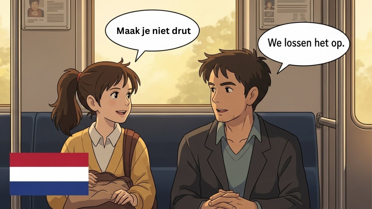 20 Minutes of Daily Dutch Conversation Practice | 10 Short conversations on the train (A1-A2)