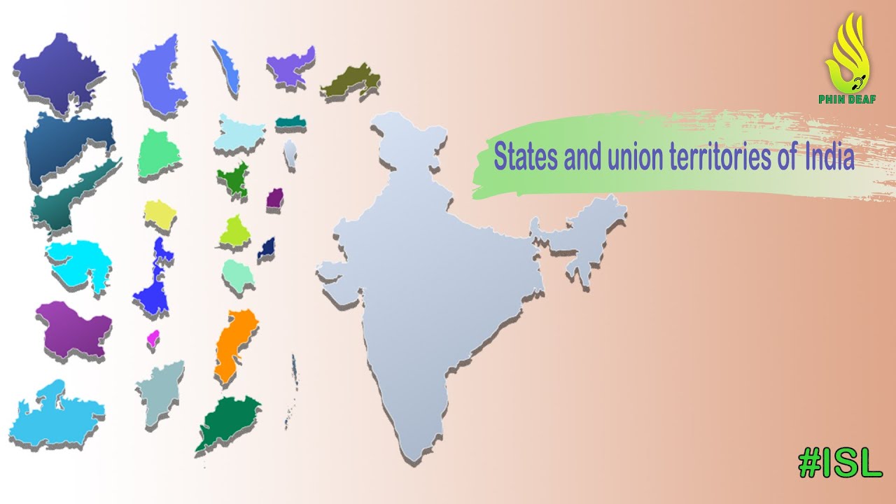 States and union territories of India in ISL Indian Sign Language l ISL By PHIN Deaf