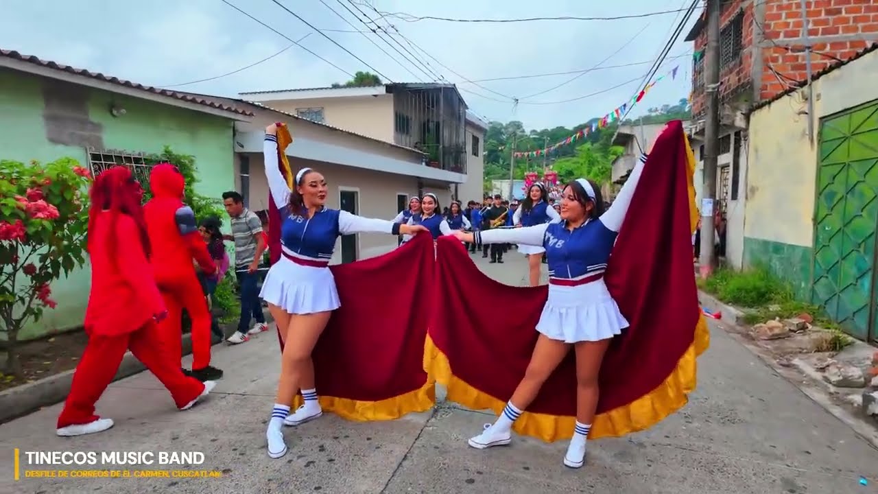 🎺  Lo mejor de Tinecos Music Band  en el desfile de El Carmen, Cuscatlán