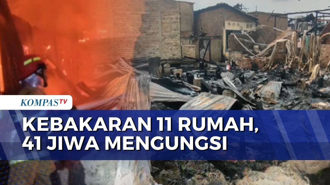 11 Rumah Semi Permanen di Palembang Terbakar, 41 Jiwa Mengungsi | SAPA MALAM