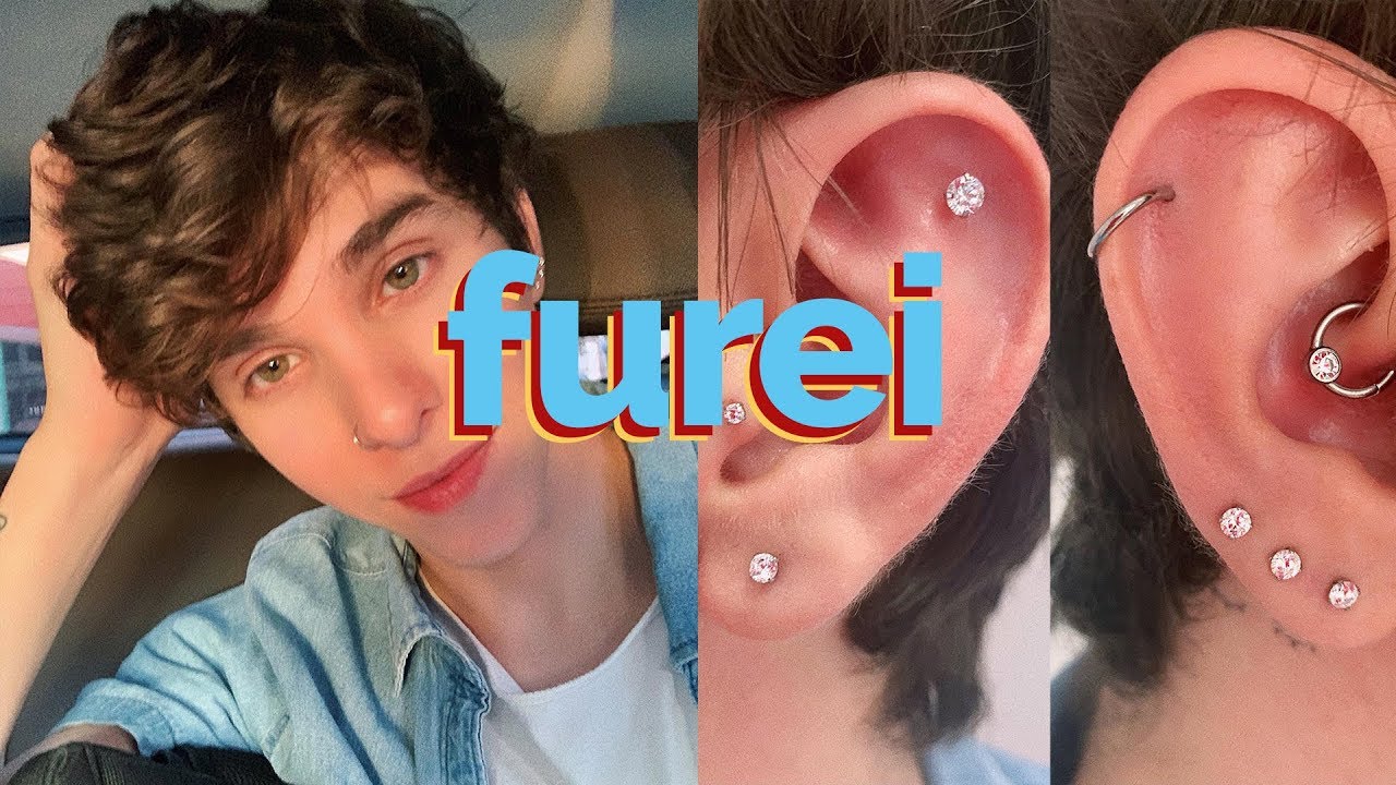 FIZ/FUREI 9 PIERCINGS!!! 👃🏻😧👂🏻 (doeu pra furar? 😳 eu chorei? 😢) - erick mafra