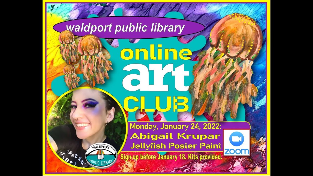 Online Art Club - Jellyfish painting with Abigail Krupar