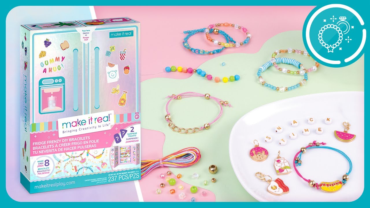 Make fun, snack-themed bracelets with the Fridge Frenzy DIY Bracelets set!