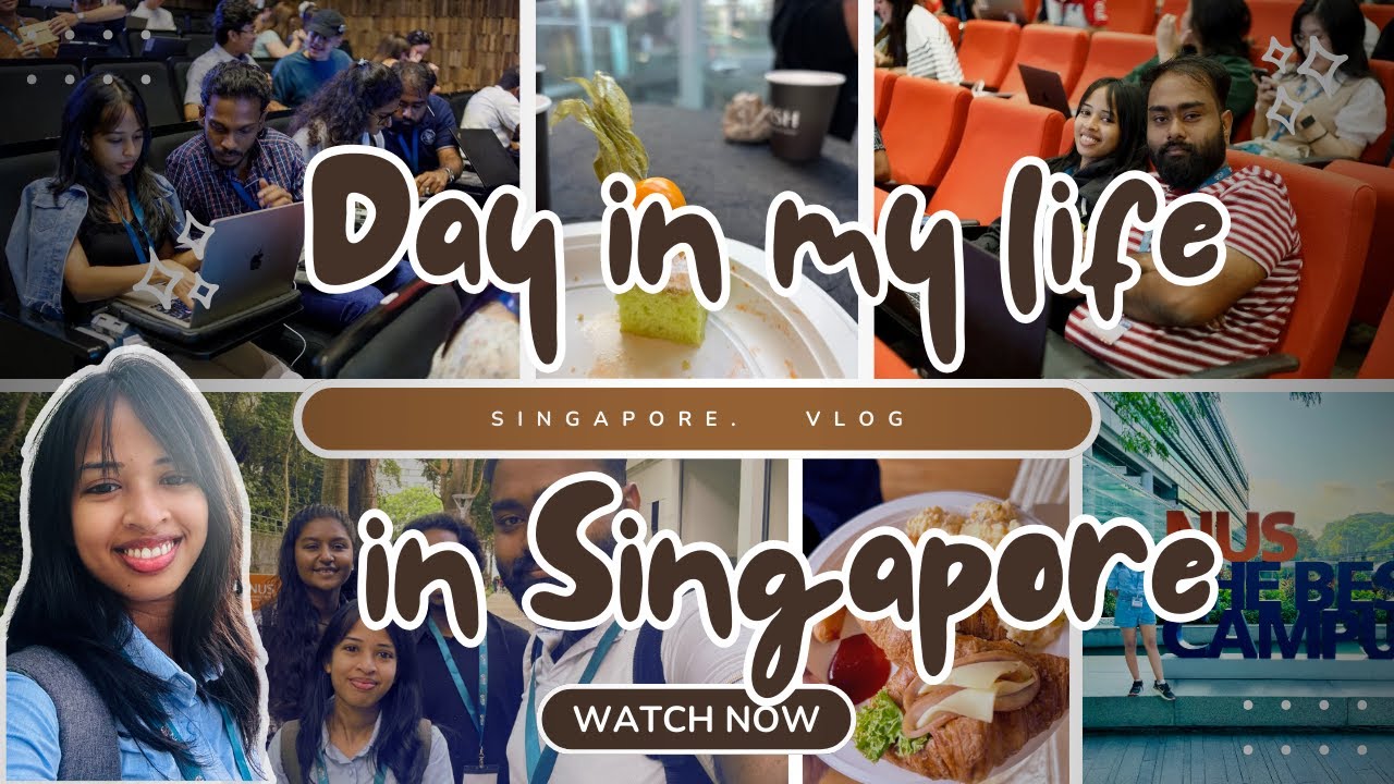 NUS එකේ මගේ දවස 🇸🇬🎓 | A Day in My Life at National University of Singapore | Sinhala Vlog 12