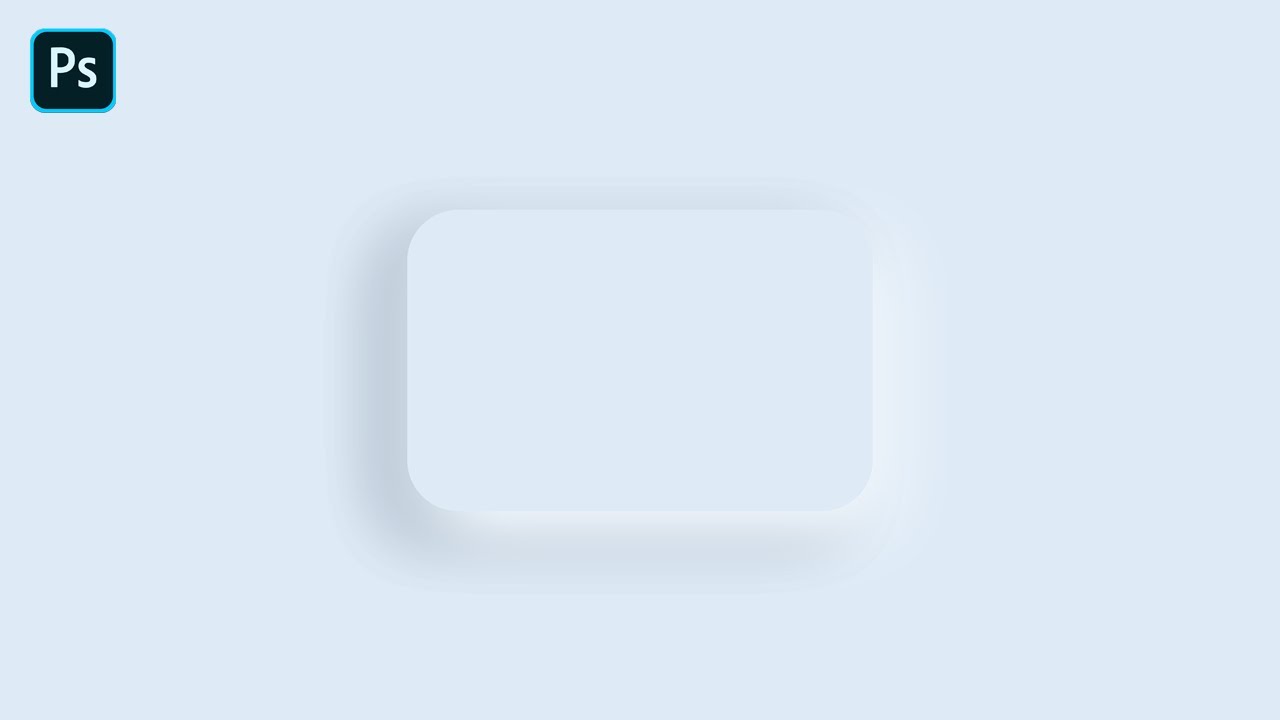 Neuromorphic UI Element in Photoshop | Photoshop Tutorial