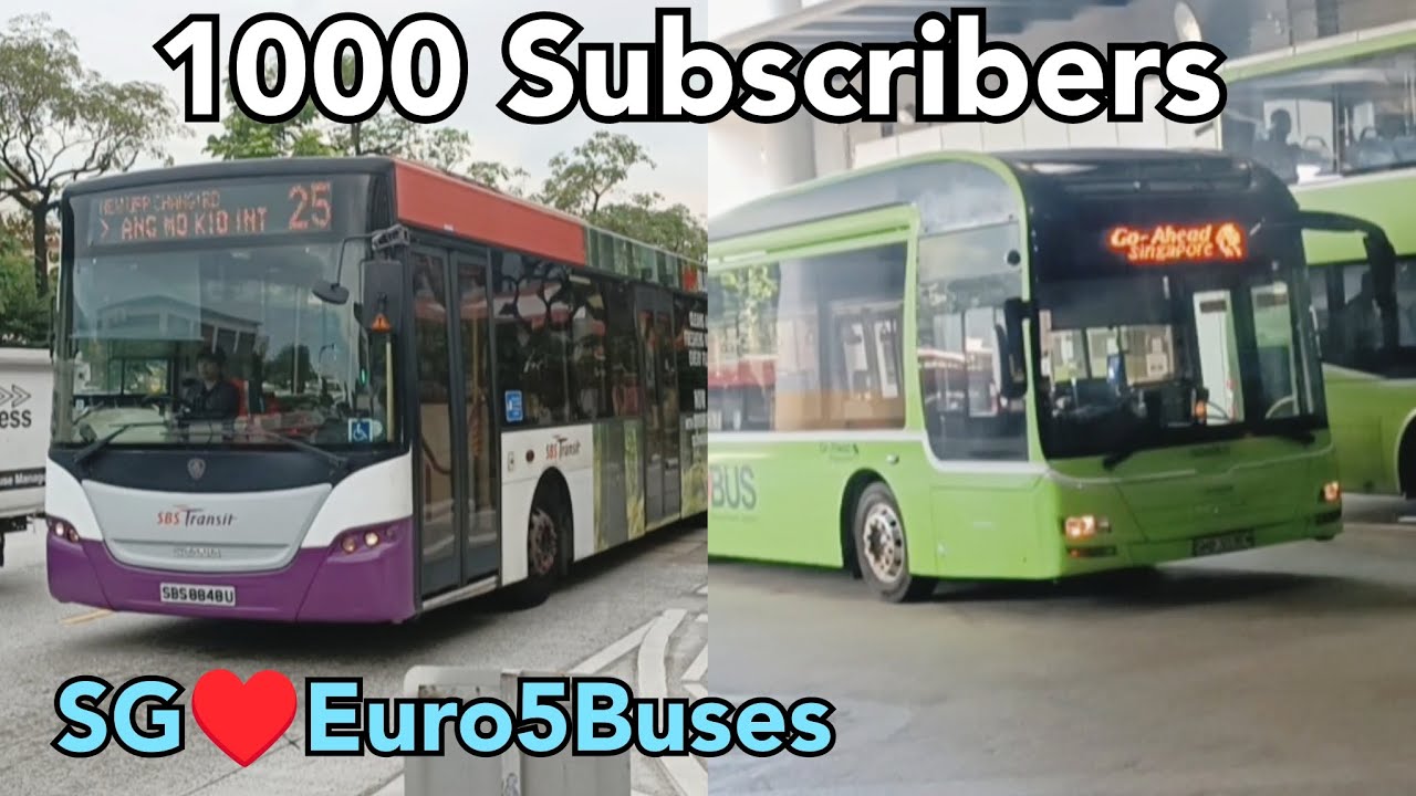 1000 Subscribers! SG♥️EURO5Buses