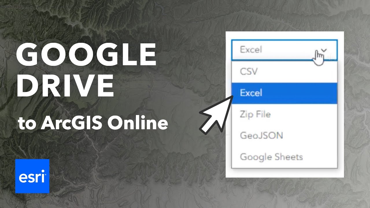 ArcGIS Online: Add a File from Google Drive to a Map