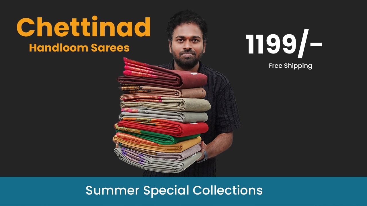 Budget Chettinad Sarees ₹1199 Only  Free Shipping All Over India | Mana Handloom Sarees