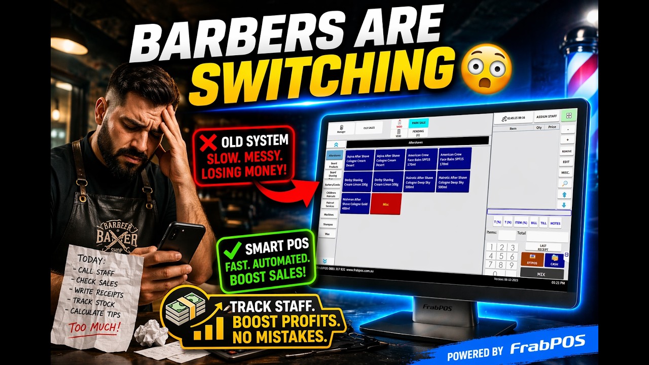 Barbers Are Switching to This POS 💈 | Increase Sales & Track Staff with FrabPOS