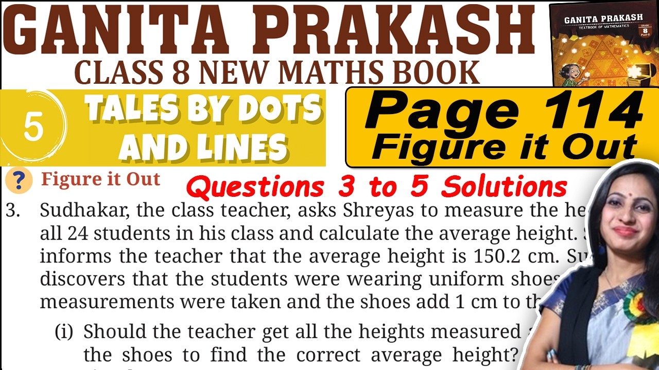 Class 8 Maths Ganita Prakash Part 2 | Chapter 5 Tales by dots and lines | Page 114 Ques 3 to 5