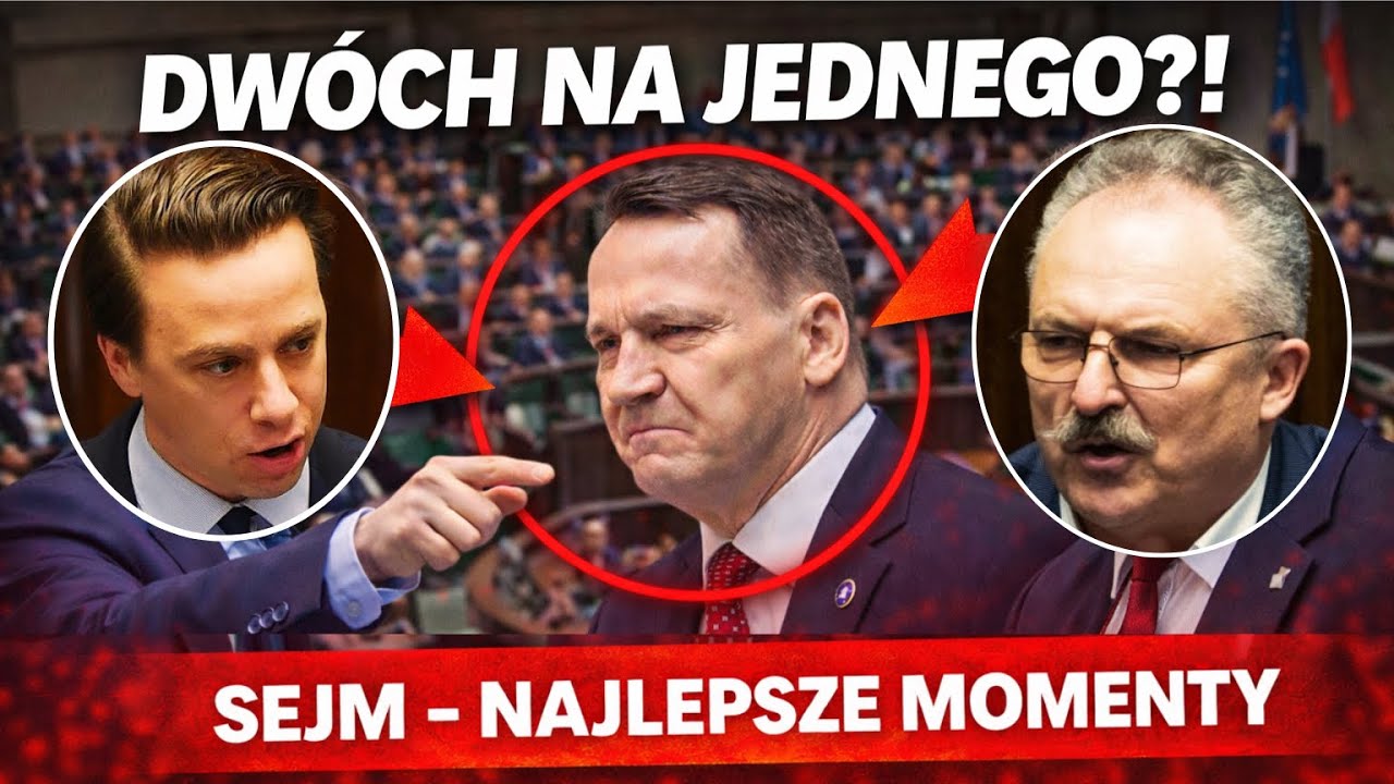 Dwóch na jednego? Bosak i Jakubiak ostro do Sikorskiego w Sejmie