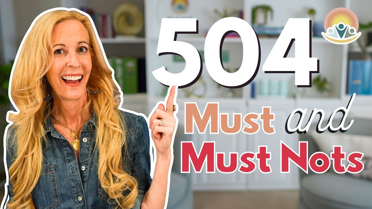 504 Plan Must & Must Nots: 5 Things You NEED in Your 504 Meeting