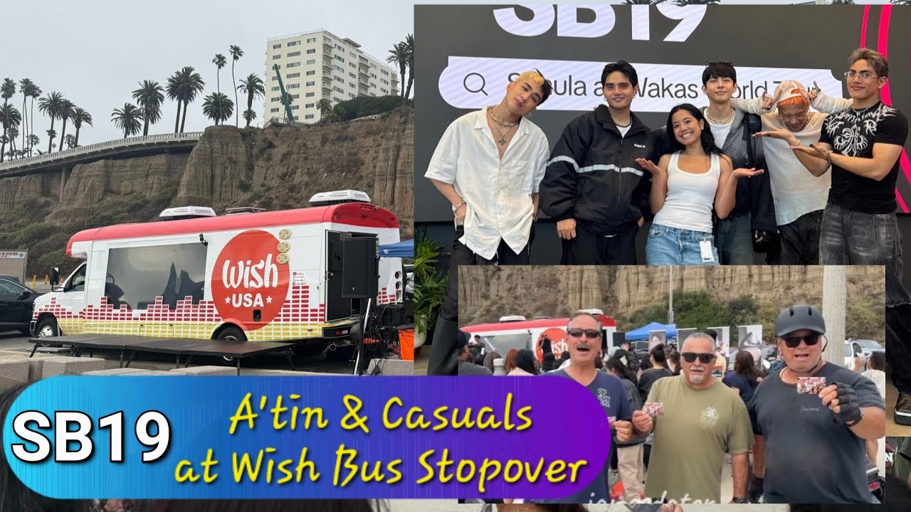 SB19 EARLY CROWD AT SANTA MONICA BEACH WISH BUS STOPOVER