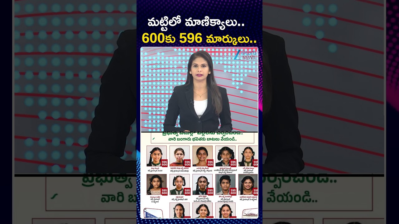 10th Results | Government School Student | మట్టిలో మాణిక్యాలు.. 600కు 596 మార్కులు.. | ZEE News