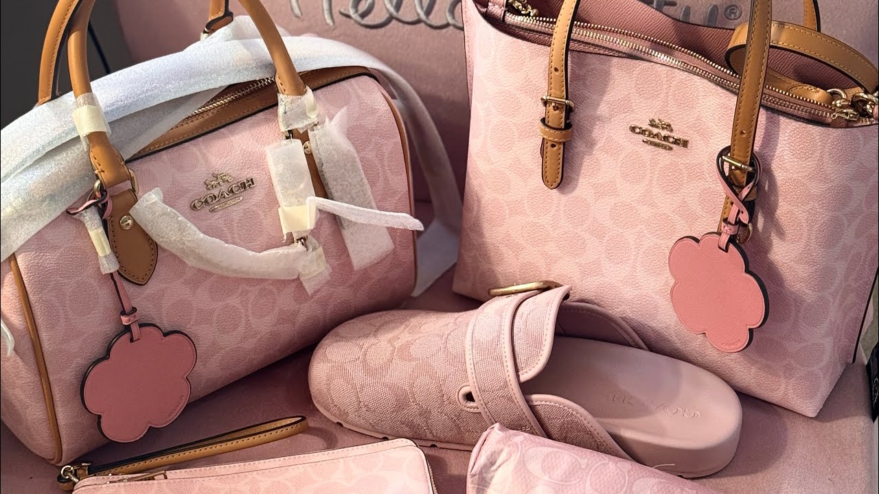Powder pink coach haul