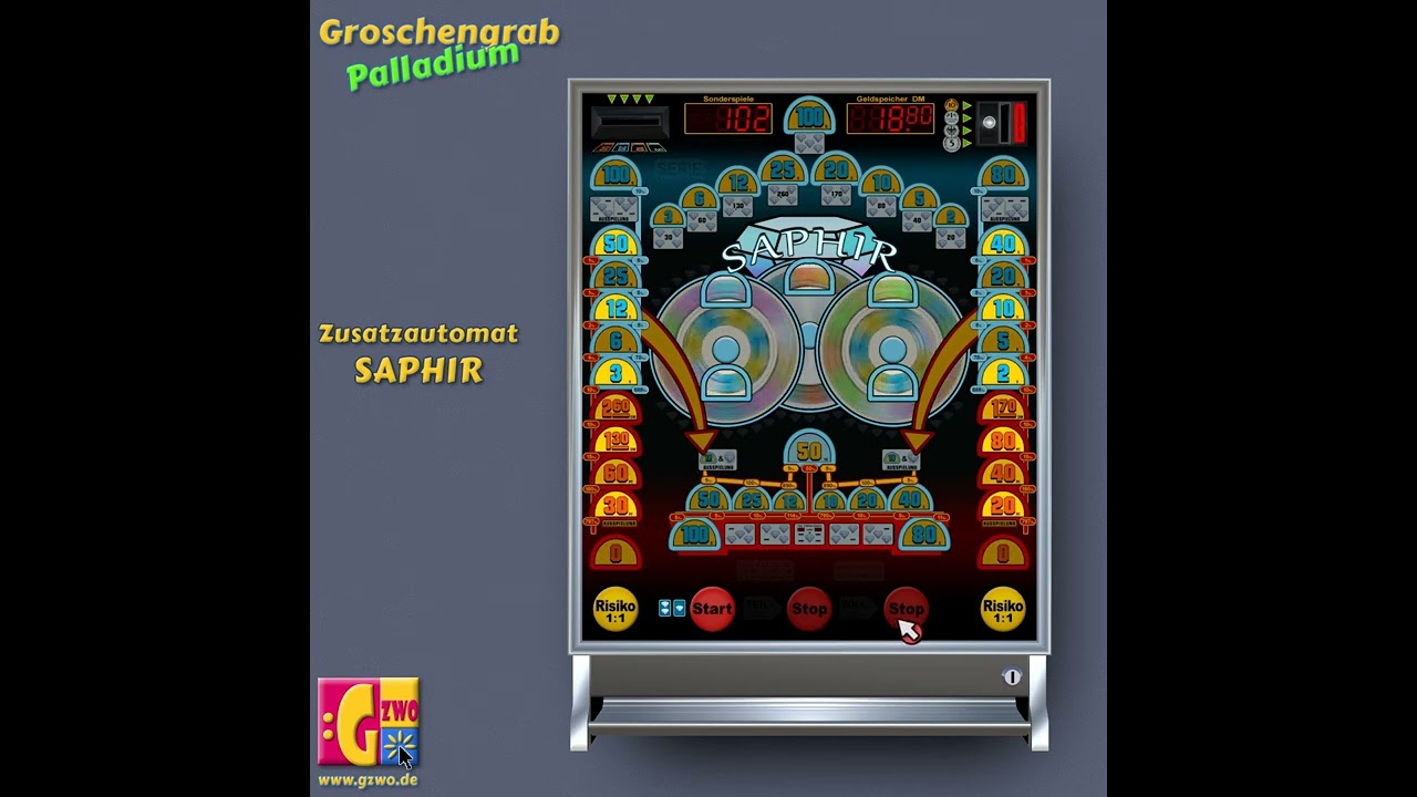 Groschengrab Palladium - Zusatzautomat Saphir