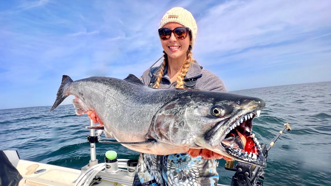 Lake Monsters in The GREAT LAKES! The Best Fish you'll Ever Eat! Catch, Clean and Cook