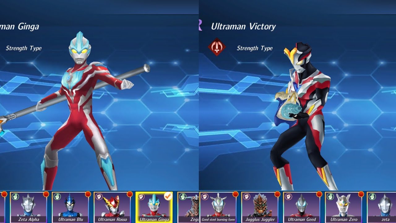 bermain game Ultraman fight hero menggunakan ultraman ginga dan victory part 4