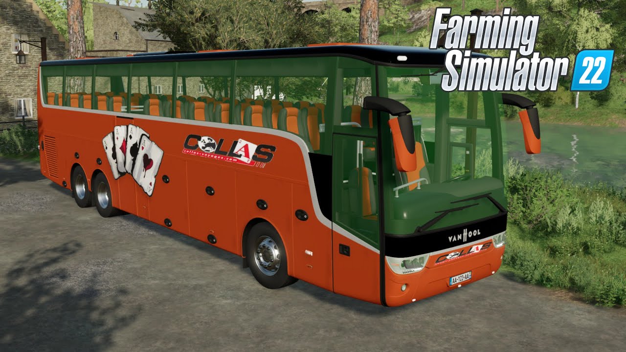 VanHoll Bus Coach - Farming Simulator 2022 [FS 22 LS 22 Bus Car Truck Mod] 
