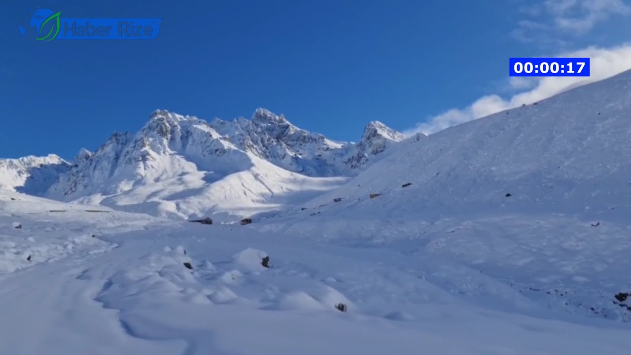 #rize #karyağışı Rize'nin yüksek kesimlerine kar yağdı