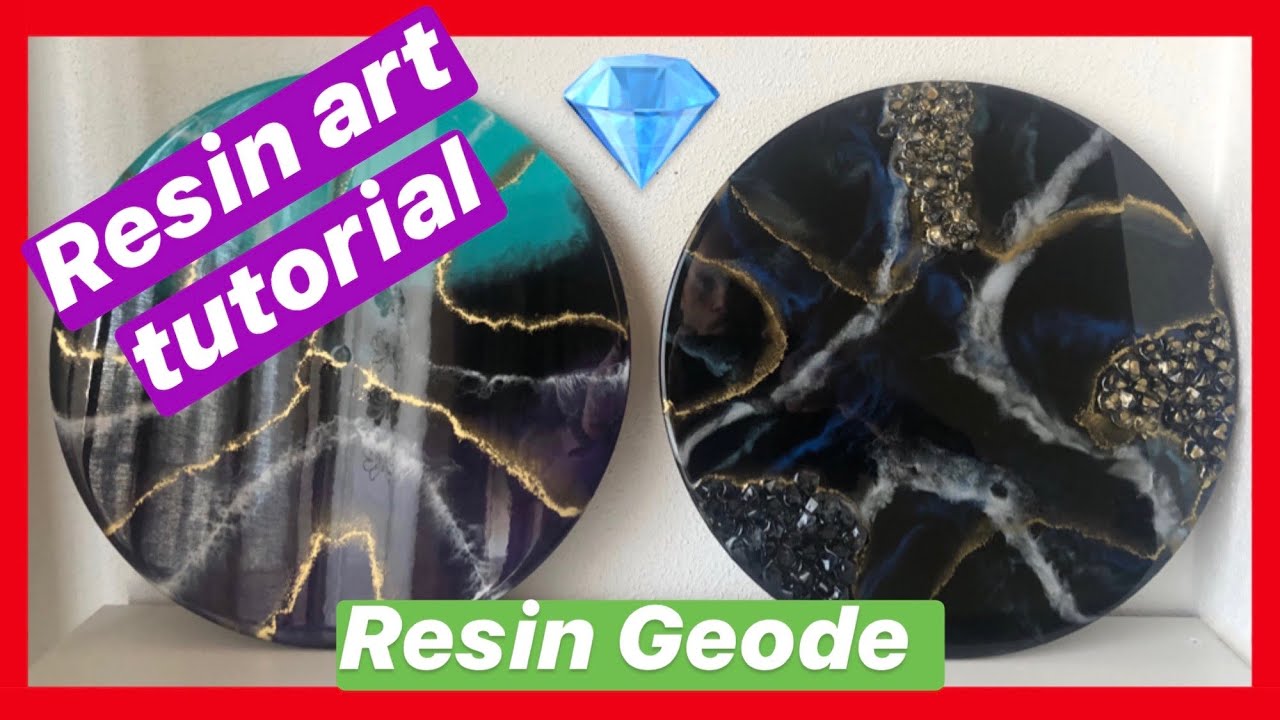 RESINA EPOXI 🔶TUTORIAL Como pintar una geoda de resina RESIN ART GEODE