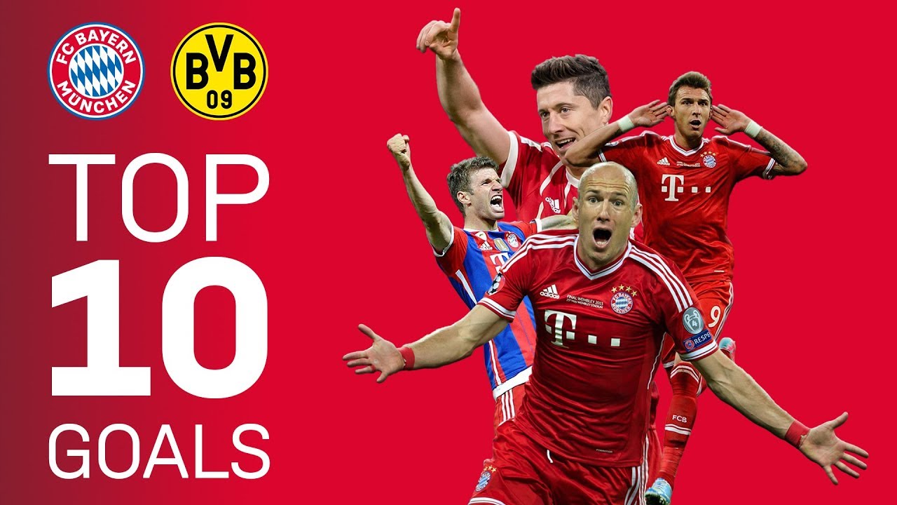 FC Bayern's Top 10 Goals vs. Borussia Dortmund