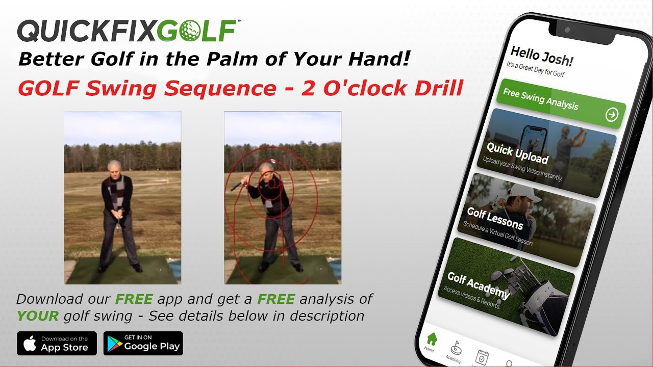 Golf Swing Sequence - Golf Drill Two O'clock