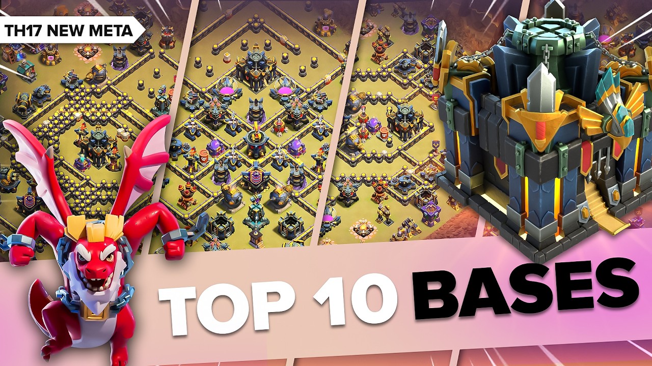 Top 10 Best TH17 War + Trophy Bases 2026 | Anti 3 Star Bases + Copy Links