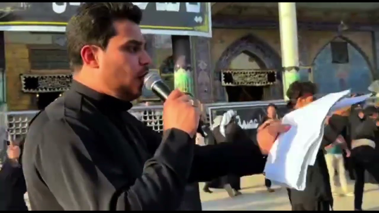 دخوليه موكب عبدالله بن الحسن إلى مرقد السيد محمد ذكرى شهادة الامام الحسن العسكري _محمدالزركاني