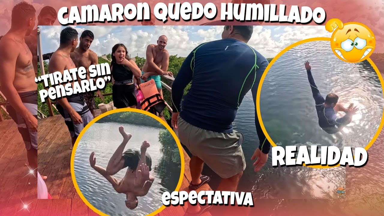 Camaron quedo humillado frente a los turistas | Le temblaban las piernas para tirarse 😂