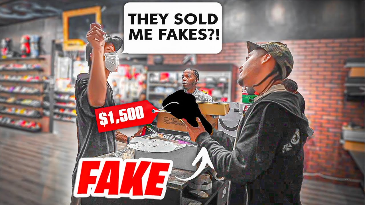 Customer CRASHES After Store Sold Him FAKE Sneakers!