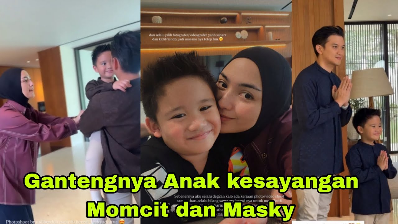 Potret harmonis Citra Kirana dan Rezky Adhitya saat bersama sang Putra 