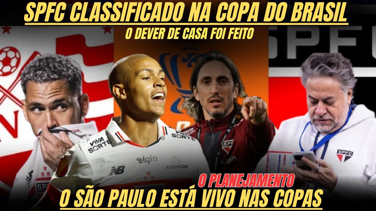 SPFC FORTE NAS COPAS - ZUBELD&Iacute;A VAI TER REFOR&Ccedil;OS - SEQU&Ecirc;NCIA INCR&Iacute;VEL - S&Atilde;O PAULO CLASSIFICADO