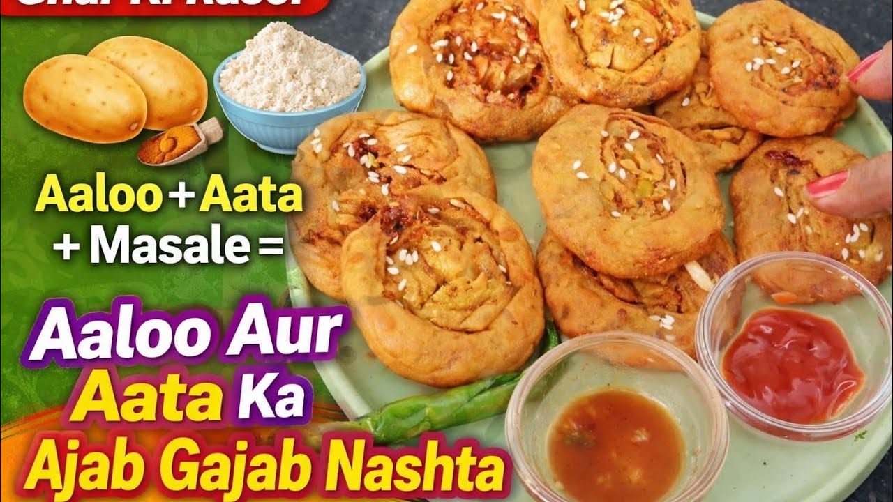 आलू और आटे का अजब गजब नाश्ता  स्वादिष्ट😍 | Healthy & Easy Breakfast | 10 Min Recipe | Ghar Ki Rasoi