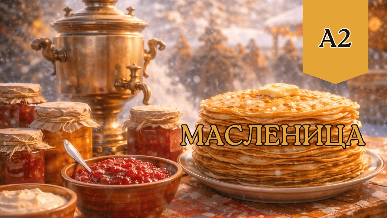 Easy Russian Story for Beginners (A2)|Maslenitsa #russianlanguage  #learnrussian