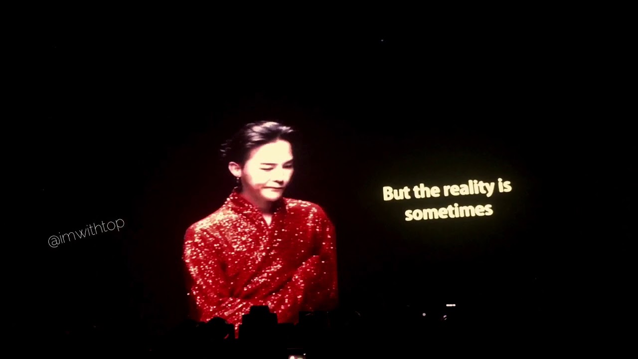 090117 KWON JIYONG's MONOLOGUE Motte in Manila