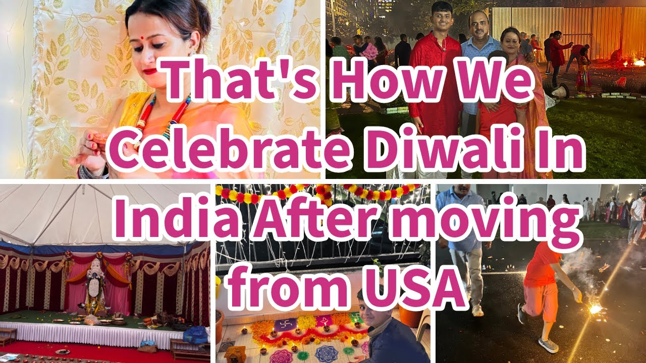 Our First Diwali in Bangalore after moving from USA~Diwali vlog~Diwali Decoration, light~Living Room