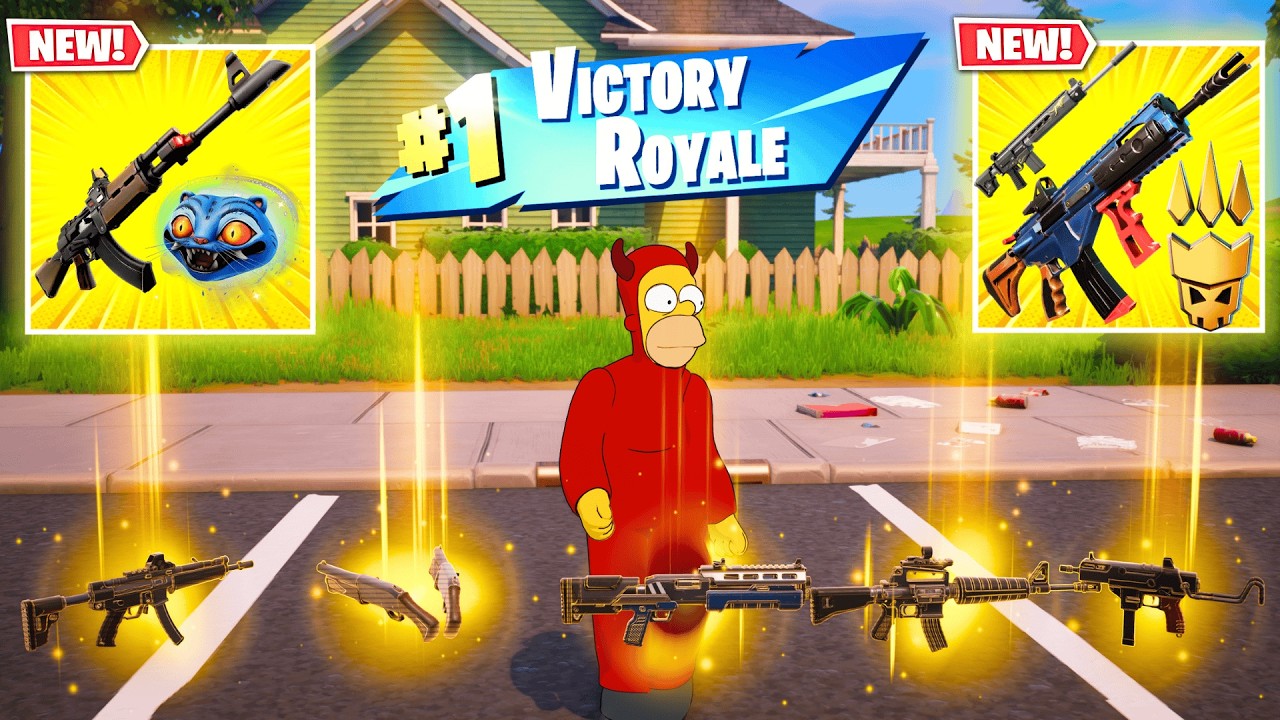 ALL MYTHIC AND EXOTIC GUNS IN FORTNITE (NEW! Fortnite Chapter 7 Season 1)