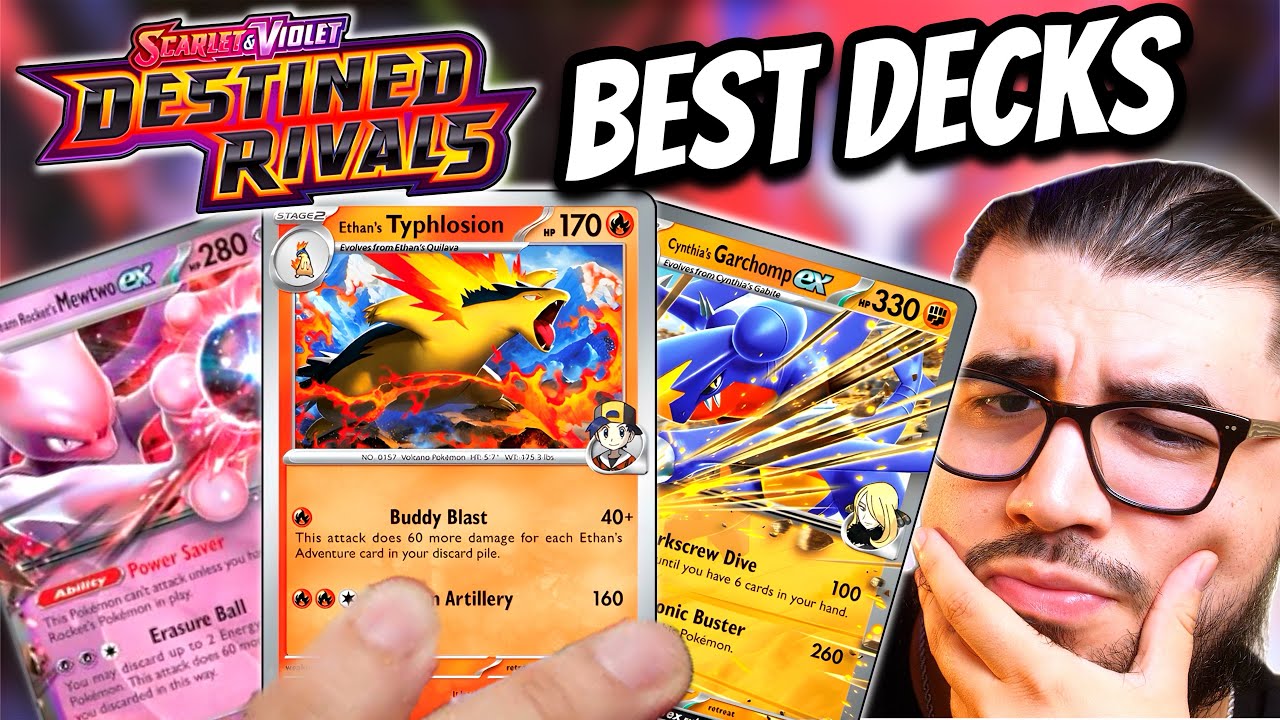 My Top 3 Decks from Destined Rivals &ndash; Typhlosion, Mewtwo & Garchomp!