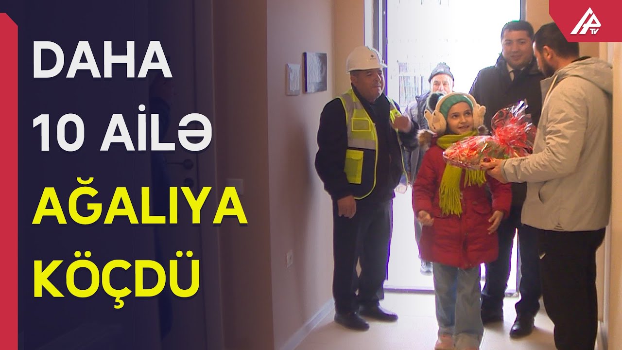 Ağalıya köçənlərə yeni mənzillərin açarları verildi – APA TV