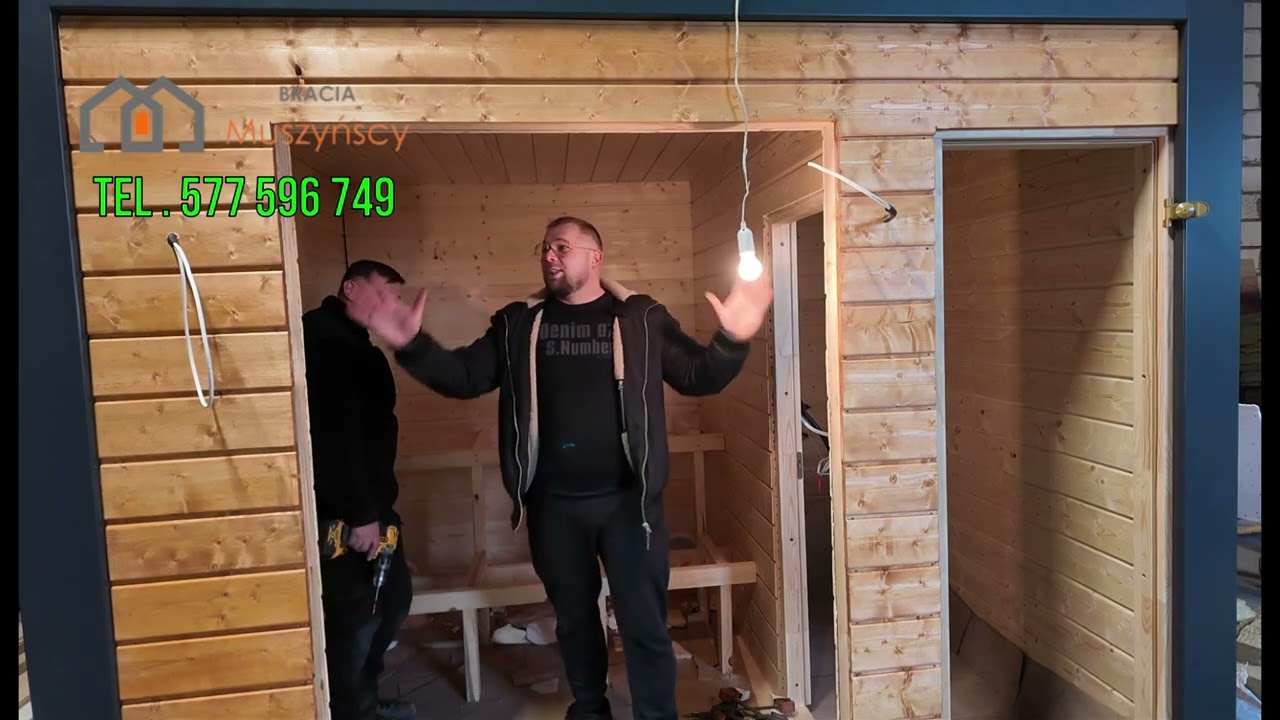Budowa sauny. Jeden gada drugi robi. Sauna fińska 