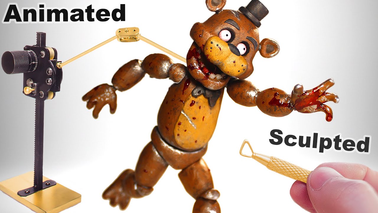 I Sculpted Freddy Fazbear (FNAF) and Animated Him in Stop Motion | Five Nights at Freddy’s
