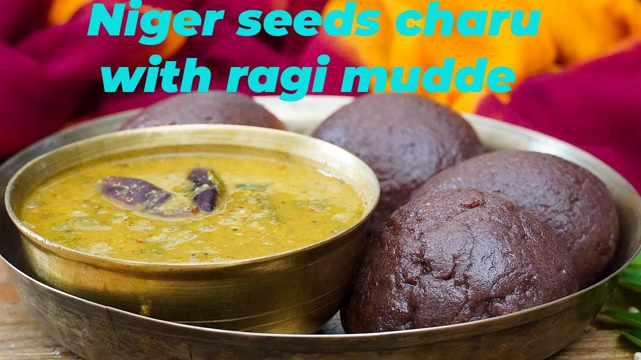 Niger seeds charu with ragi mudde | Weight loss recipe | Verri nuvvulu charu 