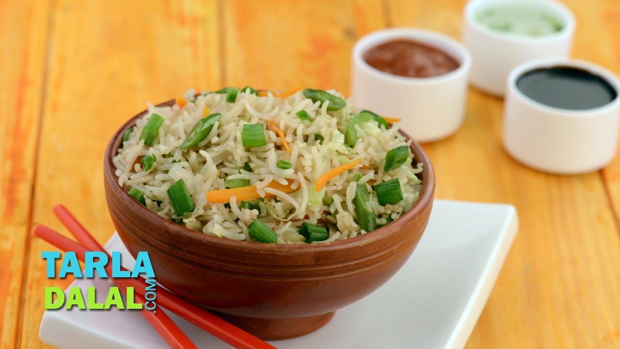 वेजिटेबल फ्राईड राईस (Vegetable Fried Rice) by Tarla Dalal