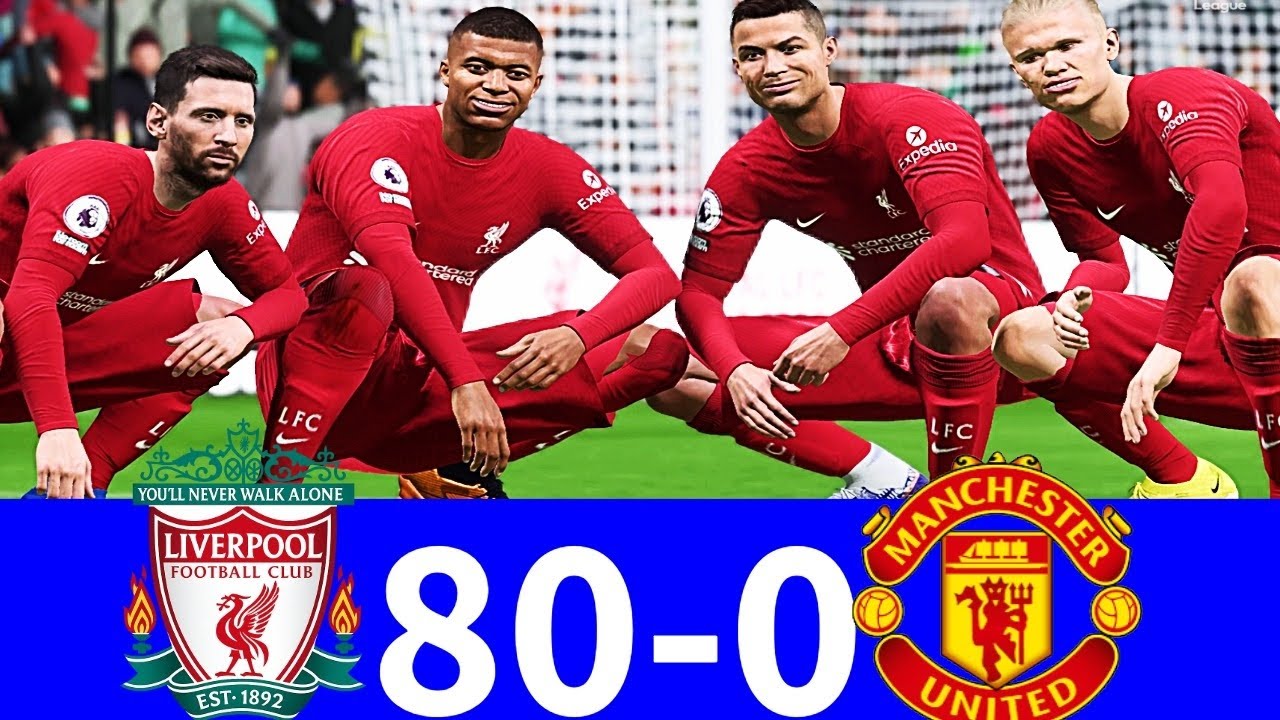 FIFA 23 | RONALDO, MESSI, MBAPPÉ, NEYMAR & HAALAND ALL-STARS! | LIVERPOOL 80-0 MANCHESTER UNITED 😱🔥