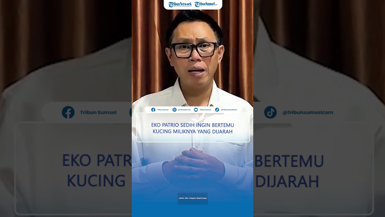 EKO Patrio Nangis Ungkap Rindu Kucing Miliknya yang Dijarah Massa, Aku Kange Kamu River