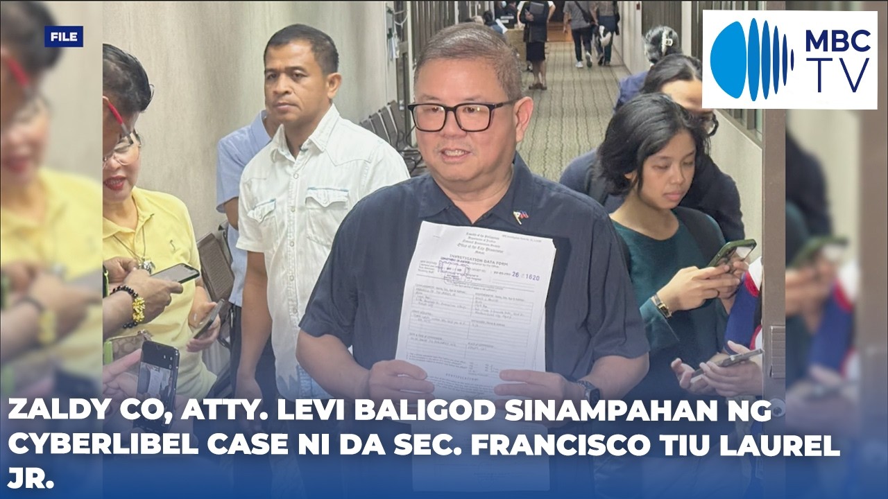 Ex-Rep. Co, Atty. Baligod, kinasuhan ng cyberlibel ni DA Sec. Laurel