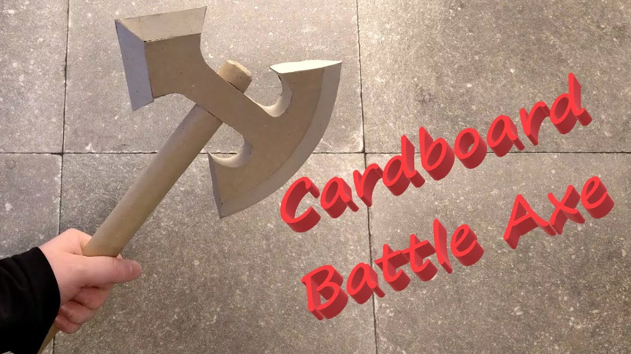 How to Make a DIY Cardboard Battle Axe
