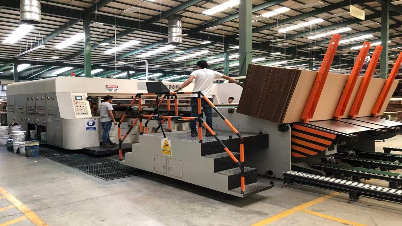 AOTE,Model ATFG-II Jumbo Flexo Printer Slotter | Running in Salvador Factory