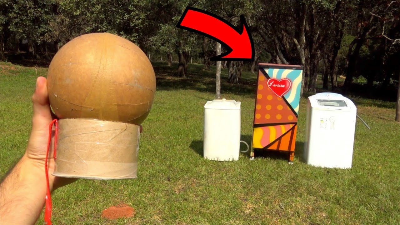 Morteiro Gigante VS Eletrodomésticos 💣🔥